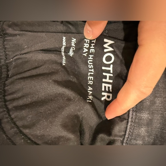 Frame Denim Black the hustler ankle fray in not guilty wash - Picture 8 of 8